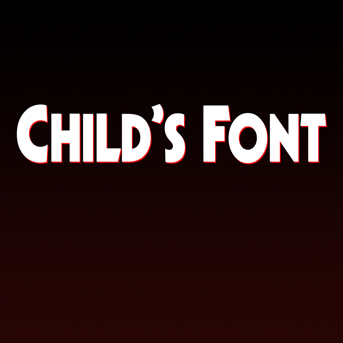 Child's Font